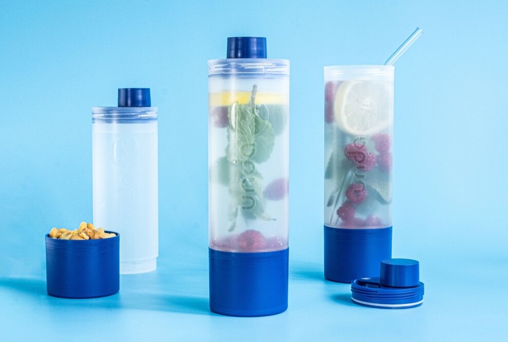 UNDA. Die nachhaltige 3-in-1 Multifunktionsflasche revolutioniert den Trinkflaschen-Markt.
