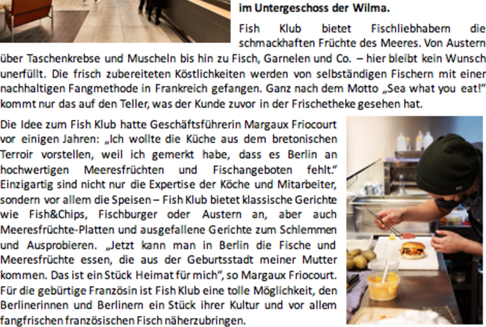 French Fisch aus der Bretagne: Der Fish Klub ist neuer Mieter der Wilma-Markthalle