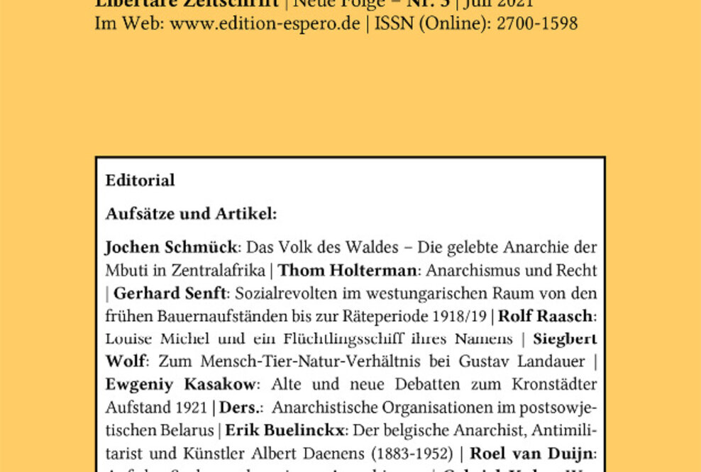 Hier ist sie: Die espero-Sommerausgabe 2021!