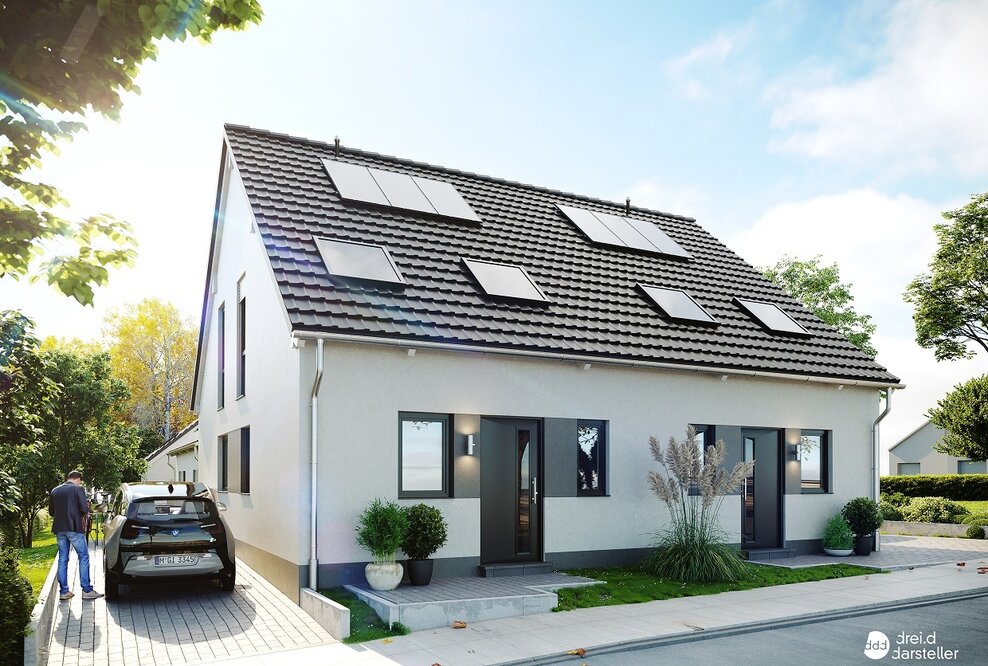 KSK-Immobilien hat vier Doppelhaushälften und ein freistehendes Einfamilienhaus in Hennef vermittelt