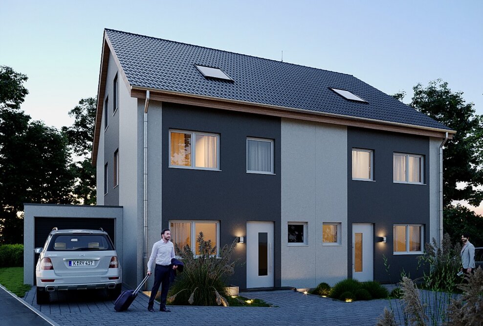 KSK-Immobilien vermittelt vier Doppelhaushälften und drei Reihenhäuser in Siegburg