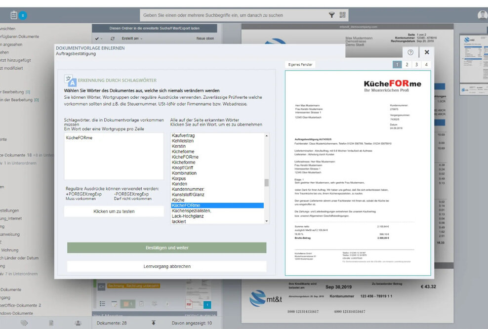 PaperOffice DMS, automatisierte Dokumenten Ablage mit KI PIA