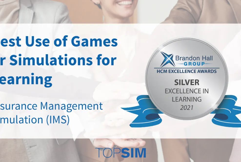 TOPSIM gewinnt Silber bei den Brandon Hall Group Excellence Awards