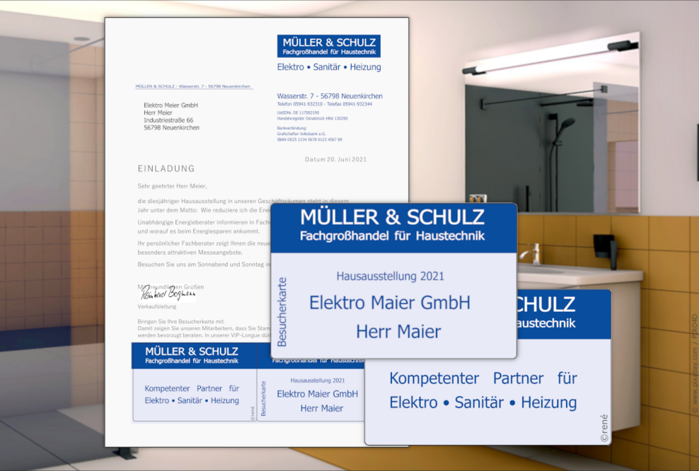 Briefbogen aus ÖKO-Papier mit integrierter Karte für personalisierte Mitgliederkarten, Zugangsausweise, Gerätepässe oder Bonuskarten