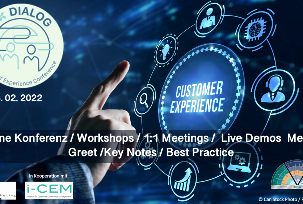 CX DIALOG 2022: Das virtuelle Event für Customer Experience