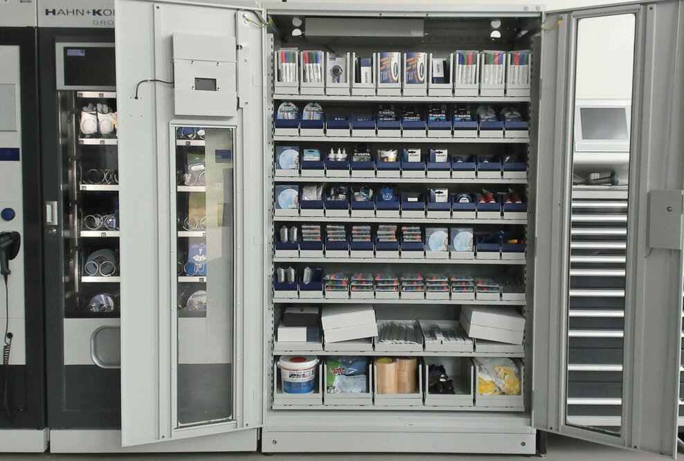 Der neue Ausgabeautomat mit Wiegezellentechnik von HAHN+KOLB