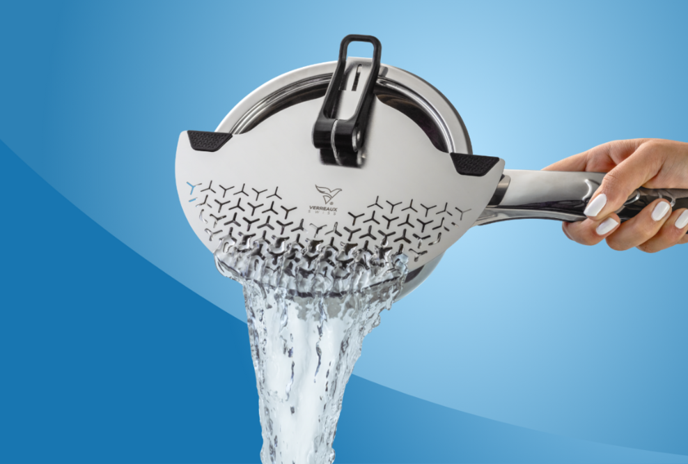 Innovatives und hochqualitatives Küchensieb der Start-Up Firma Verreaux Swiss aus Zug.