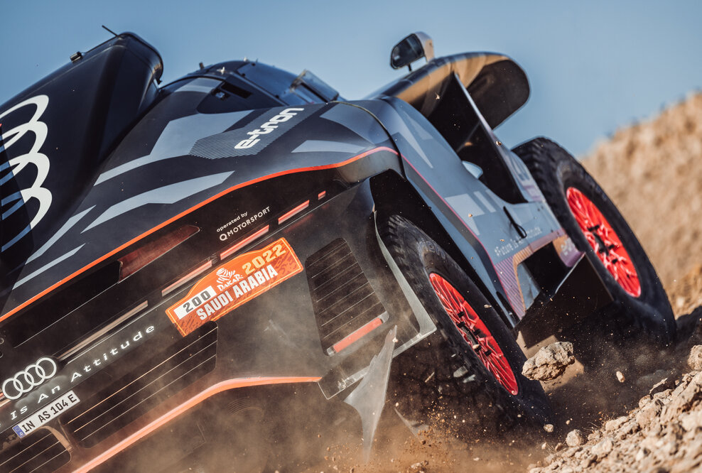 Audi RS Q e-tron #200 (Team Audi Sport), Stéphane Peterhansel/Edouard Boulanger