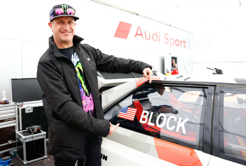 Ken Block begeistert vom Audi RS Q e-tron
