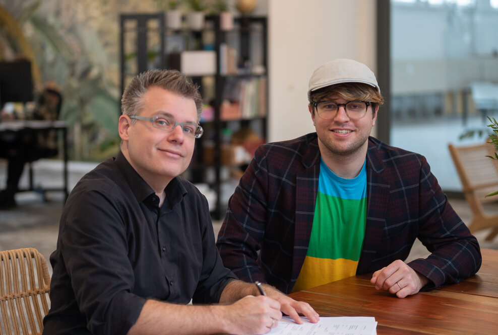 Christoph Weiss (Glockenweiß) und Karsten Kossatz (indipendesk)