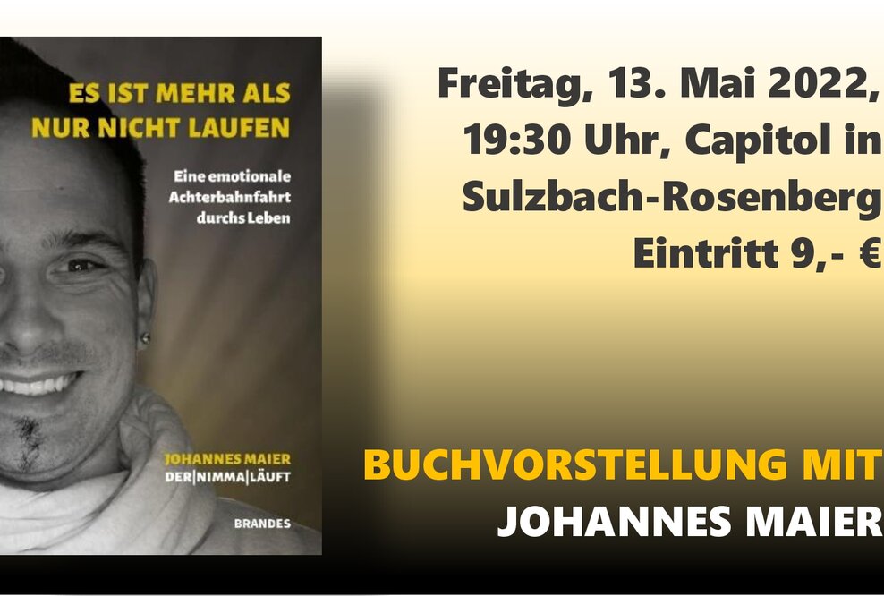 SAVE THE DATE: 13.05.2022, 19:30 Uhr - Buchvorstellung