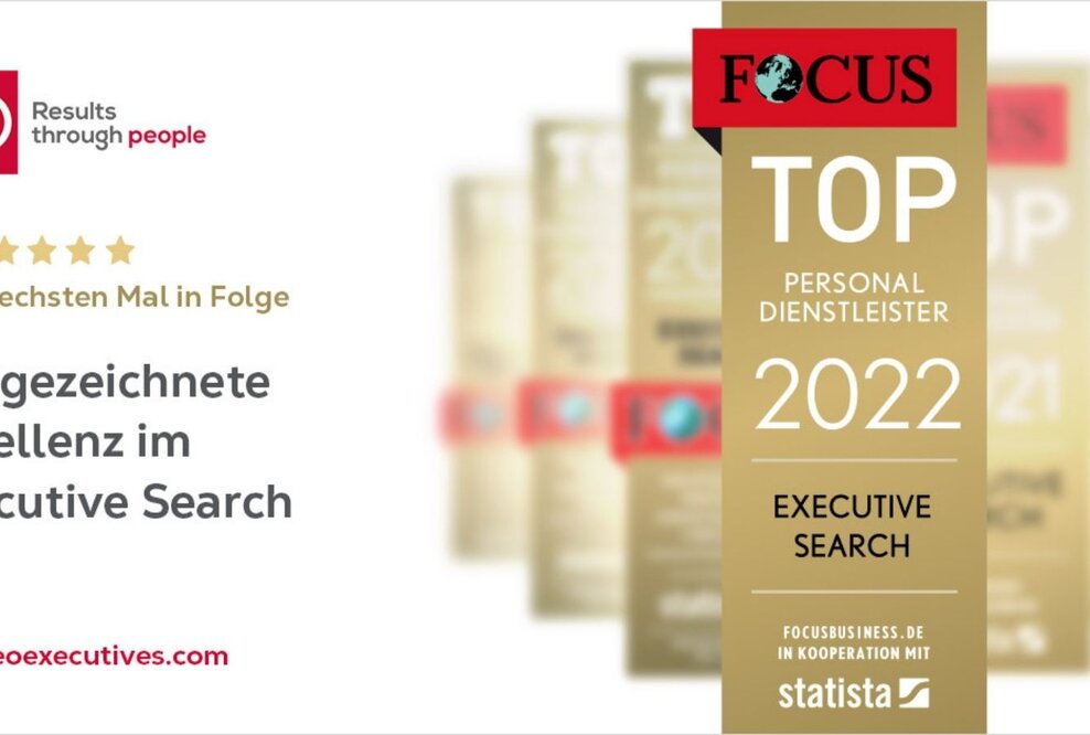 EO Executives erneut ausgezeichnet als Top Personalberatung im Executive Search