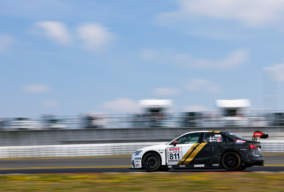 Sieben Audi R8 LMS beim 24-Stunden-Jubiläum