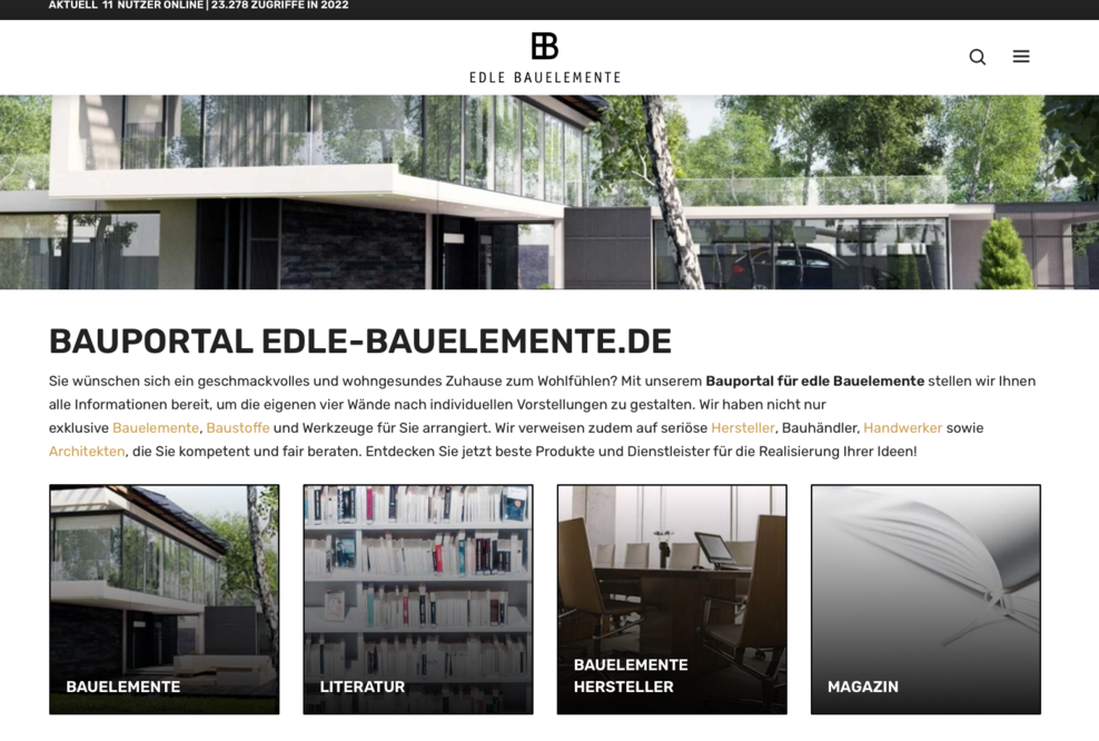 Relaunch von Edle-Bauelemente.de