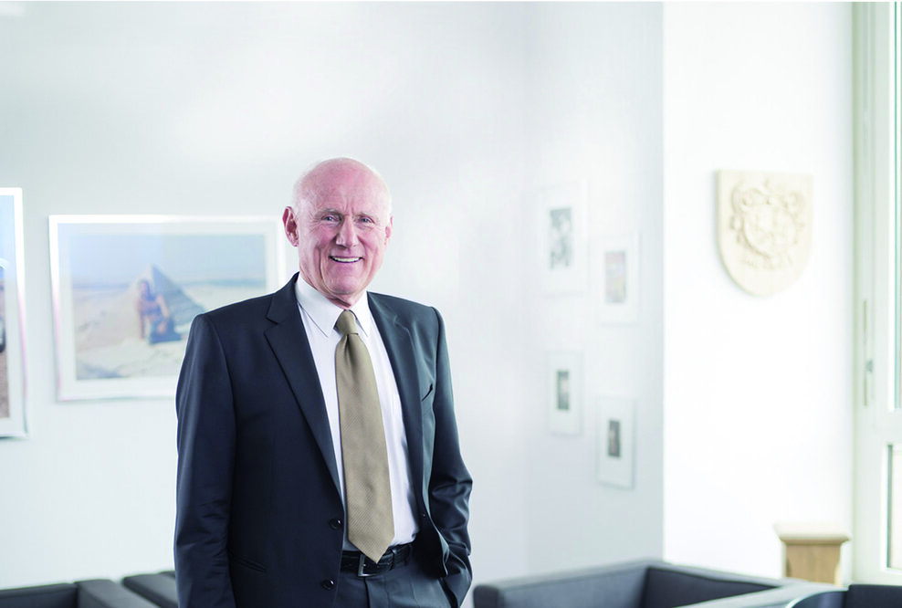 Dr. Rudolph Meindl im Büro der Verrechnungsstelle Dr. Meindl u. Partner GmbH