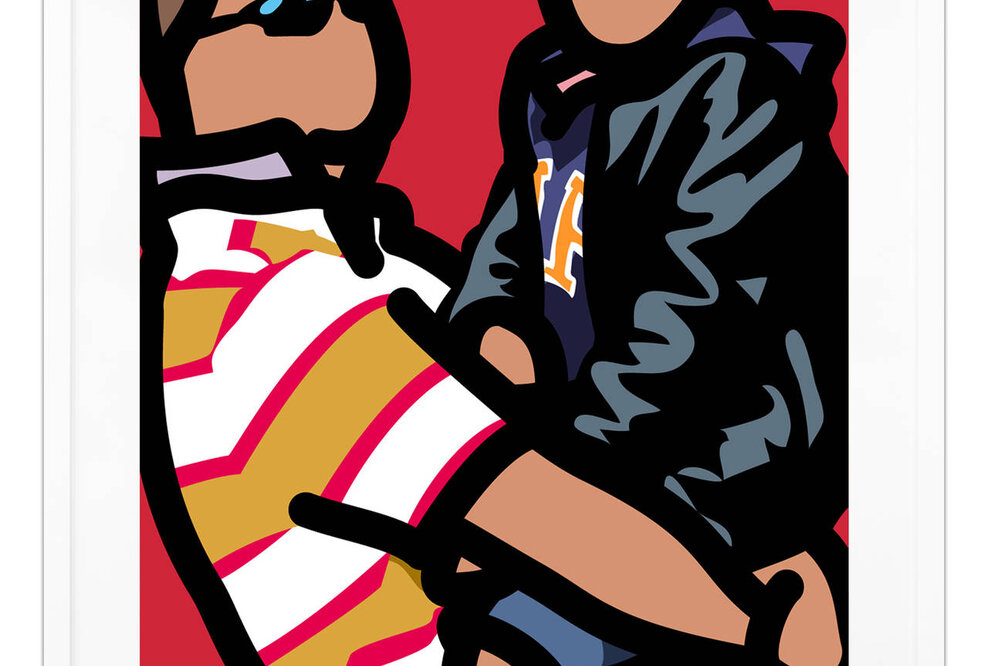 Julian Opie Tourist Kunstwerk