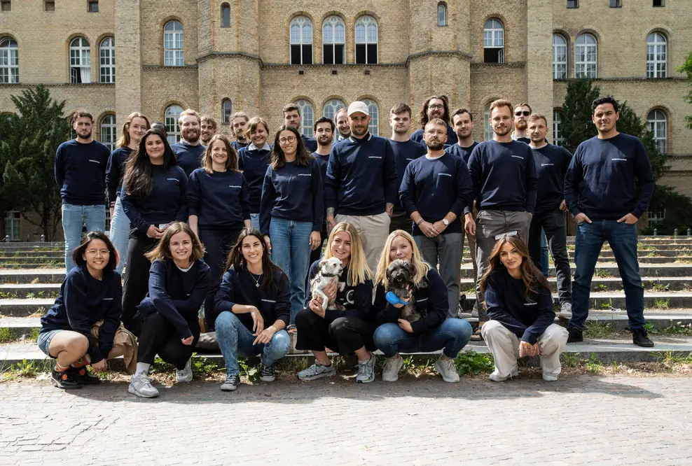 Gruppenfoto des Waehousing1 Teams