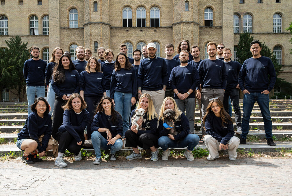 Gruppenfoto des Waehousing1 Teams