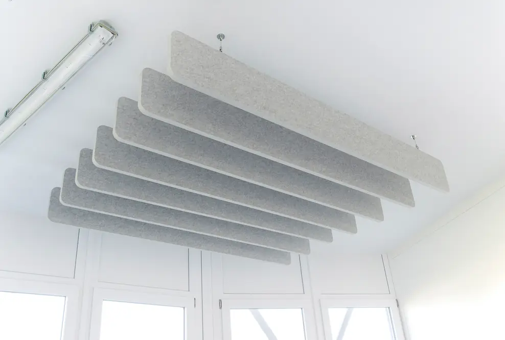 SONATECH® pure Deckenelement Baffel in hellgraumeliert 0,24 x 2m 