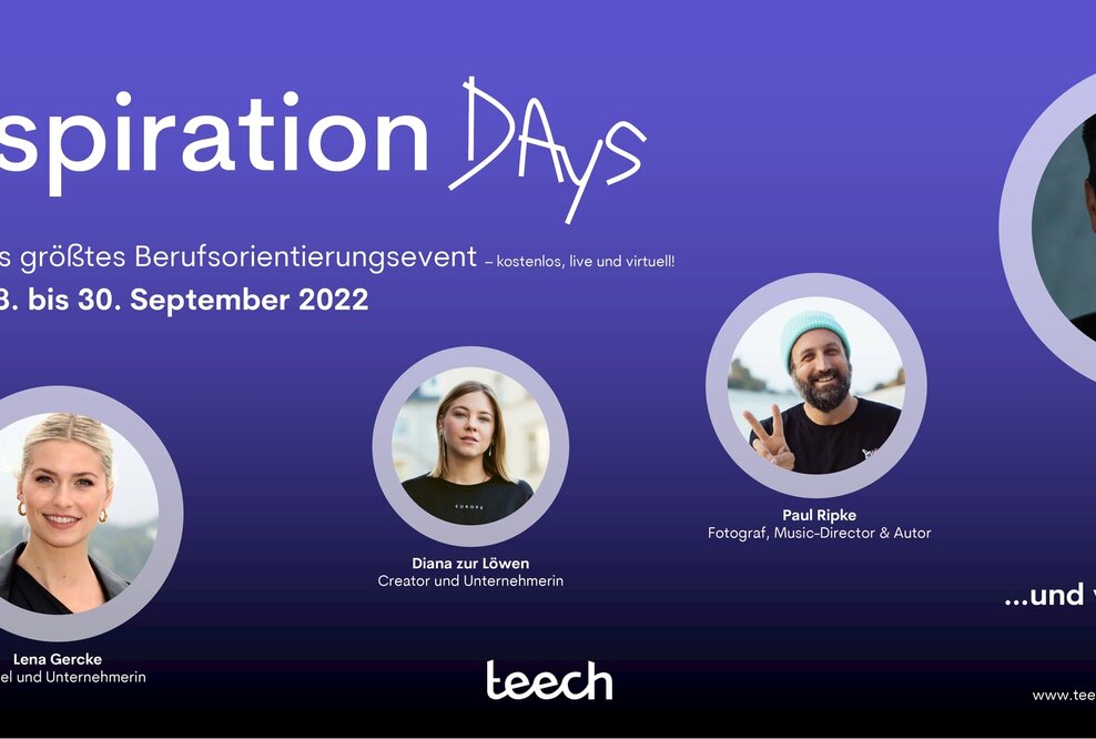 „Sei das Vorbild, das du dir einst selbst gewünscht hast“ – Unter diesem Motto sprechen Lena Gercke, Manuel Neuer, Diana zur Löwen und viele mehr bei teech zu tausenden Jugendlichen.