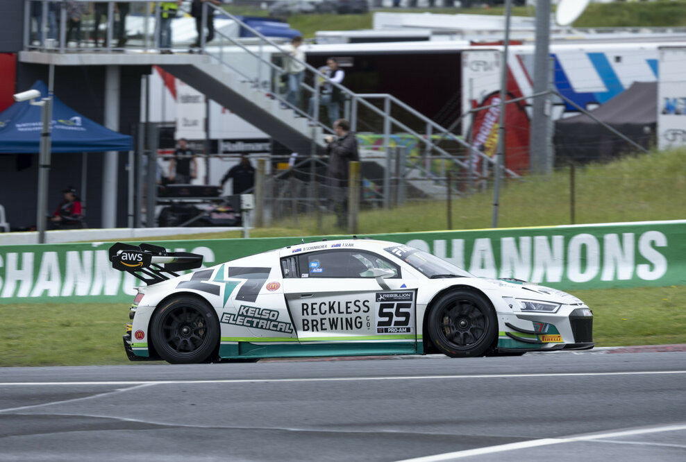 Audi R8 LMS #55 (Schumacher Motorsport Kelso Electric), Brad Schumacher/Tim Slade