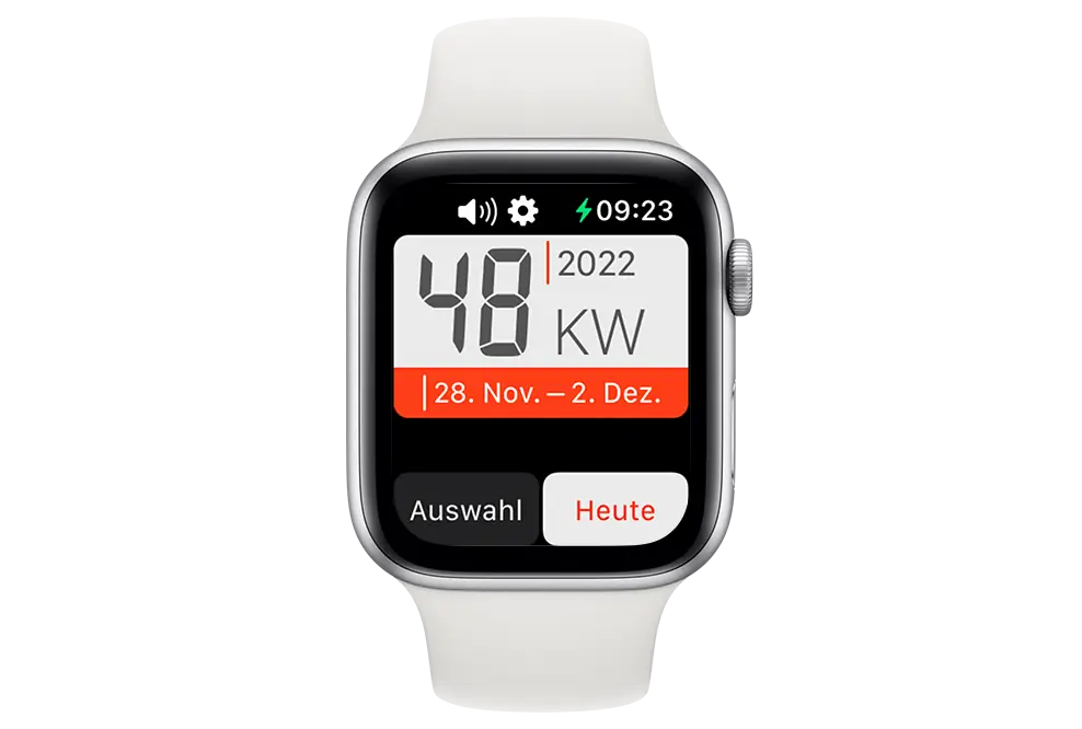 Calmenda auf der Apple Watch