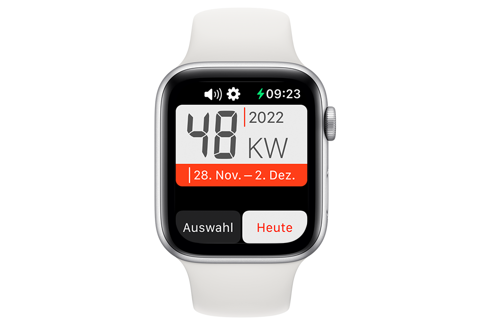 Calmenda auf der Apple Watch