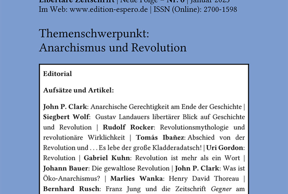 espero, Nr. 6, Januar 2023, 282 Seiten, zahlr. Illustr. (