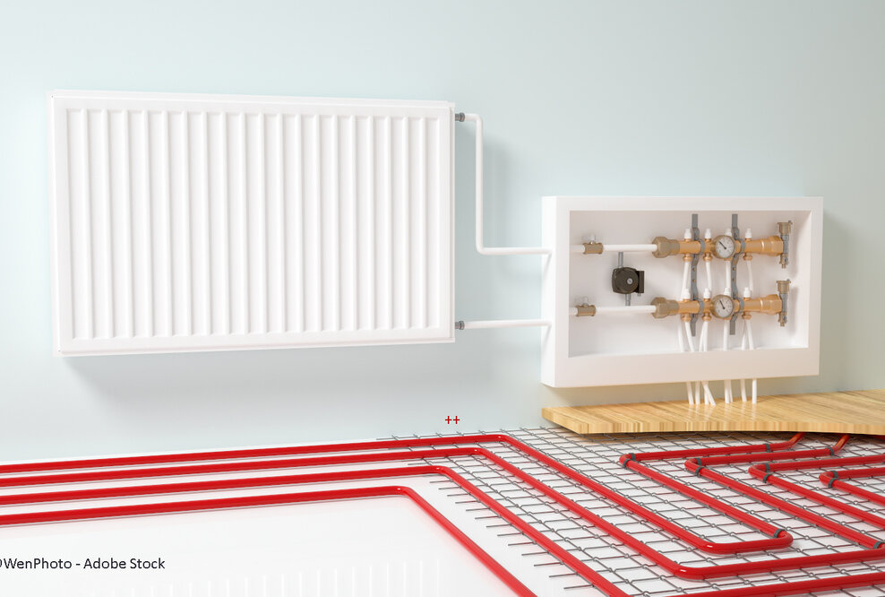 So gelingt die Kombination Fußbodenheizung und Heizkörper