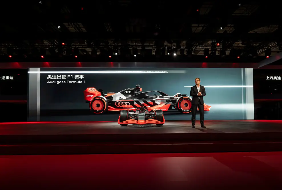 Audi CEO Markus Duesmann während der Audi Pressekonferenz auf der Auto Shanghai 2023