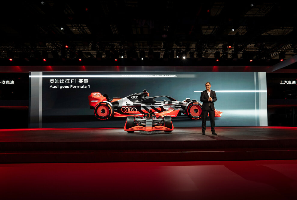 Audi CEO Markus Duesmann während der Audi Pressekonferenz auf der Auto Shanghai 2023