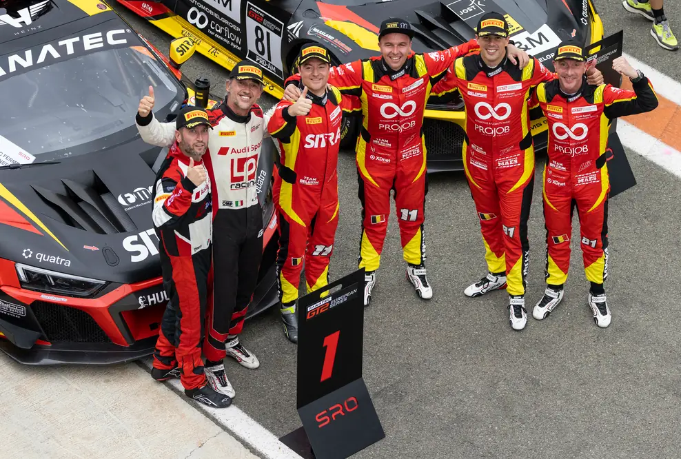 GT2 European Series 2022 Stefano Costantini, Luca Pirri, Nicolas Saelens, Stienes Longin, Peter Guelinckx, Bert Longin