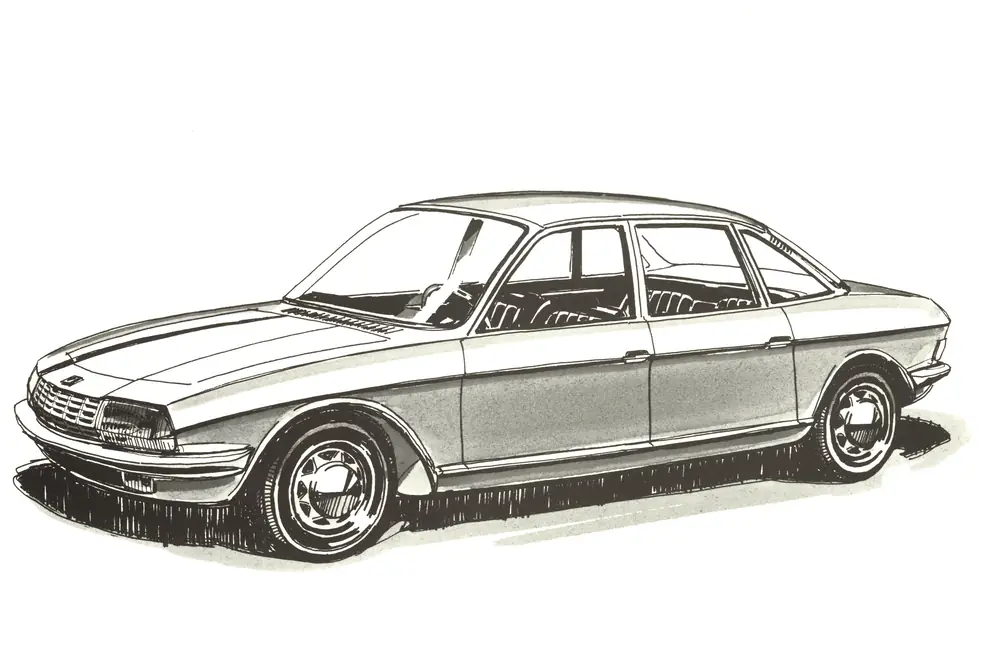 Designzeichnung des NSU Ro 80
