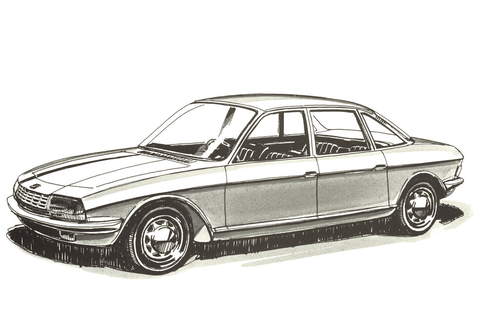 Designzeichnung des NSU Ro 80