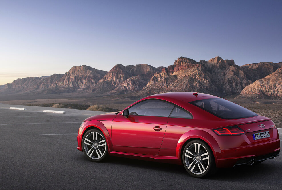 Audi TT Coupé, Standaufnahme, Farbe: Tangorot
