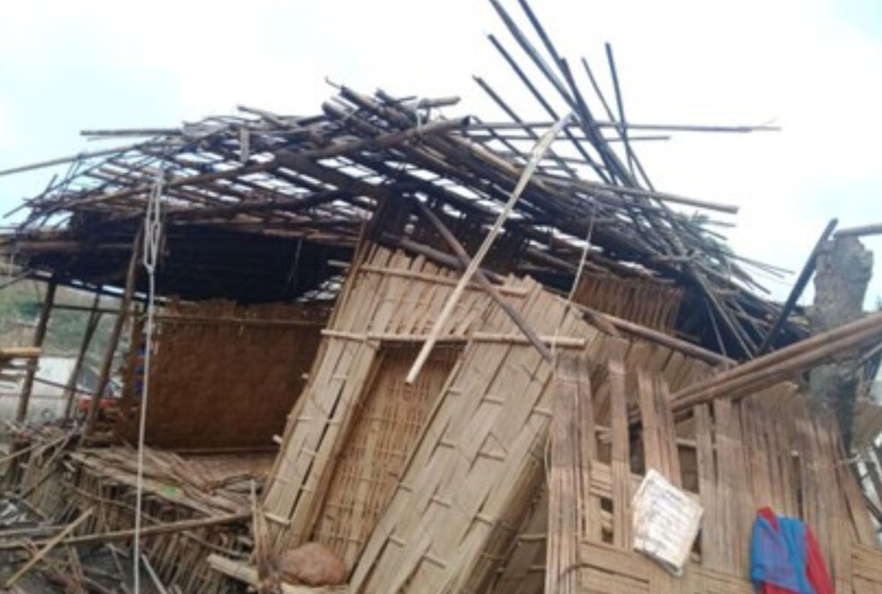 Zyklon Mocha zerstört Gebäude in Myanmar