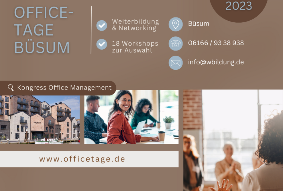 Officetage 2023 - Assistenzkongress in Büsum