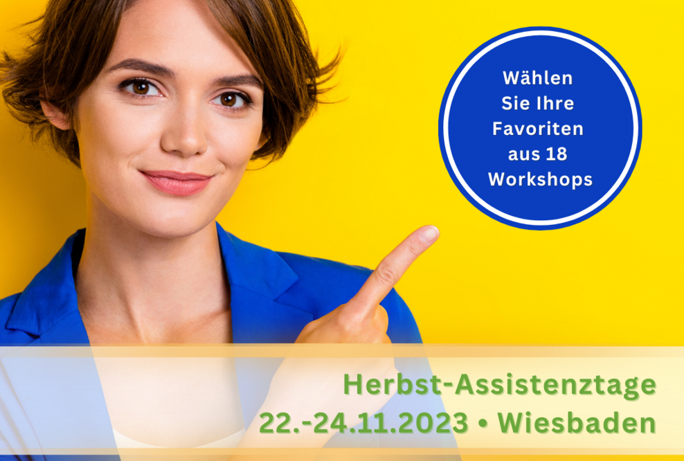 Herbst Assistenztage 2023 - Assistenzkongress in Wiesbaden