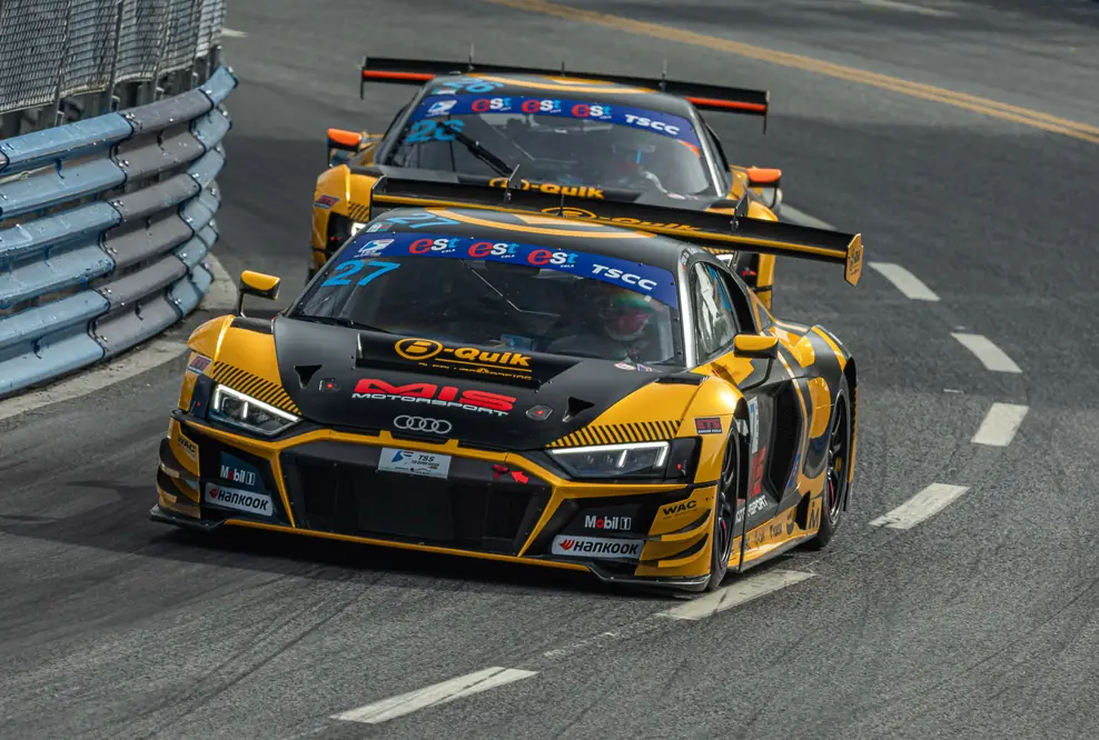 Audi R8 LMS #27 (Absolute B-Quik Racing), Chris Chia/Lorcan Hanafin