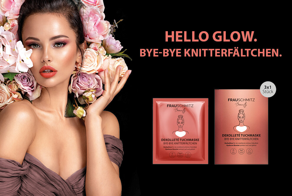 Tuchmaske für das Dekolleté