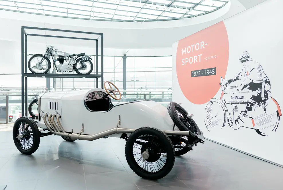 Lange Tradition: NSU hat seine motorsportlichen Wurzeln sowohl im Motorrad- als auch im Automobilbereich noch in der Zeit vor dem Ersten Weltkrieg