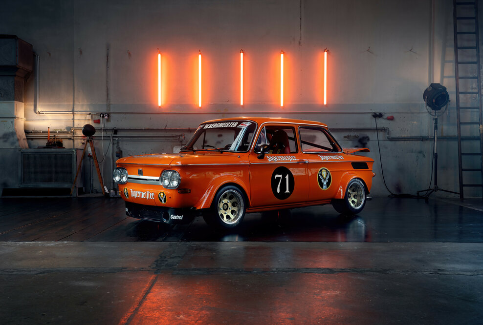 Der NSU TT Jägermeister der historischen Fahrzeugsammlung der AUDI AG.