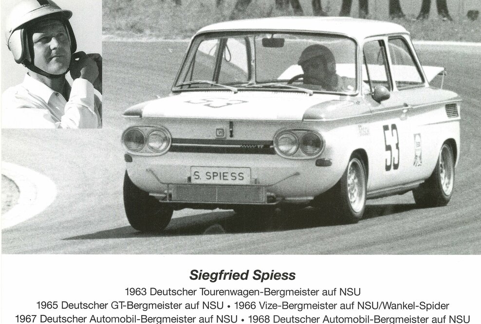 Eine Autogrammkarte von Siegfried Spiess.