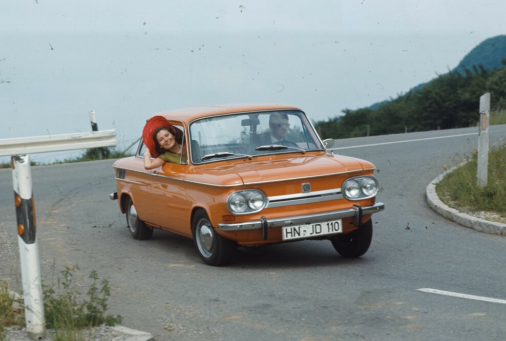 Fahraufnahme des NSU TT.