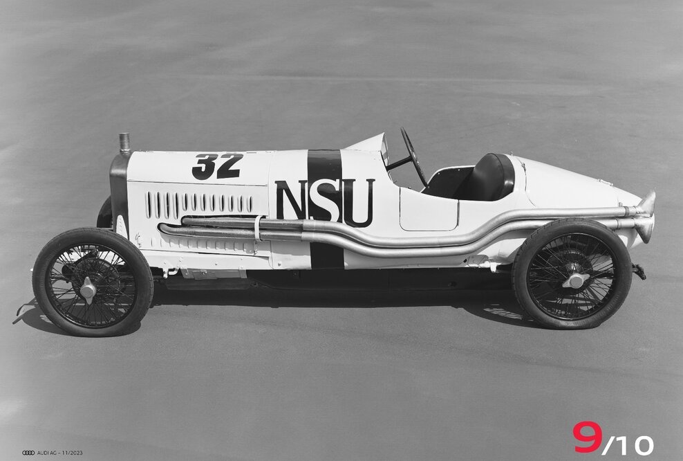 Vierfachsieg für die NSU-Rennwagen Typ 6/60 PS beim „Großen Preis von Deutschland“ auf der AVUS