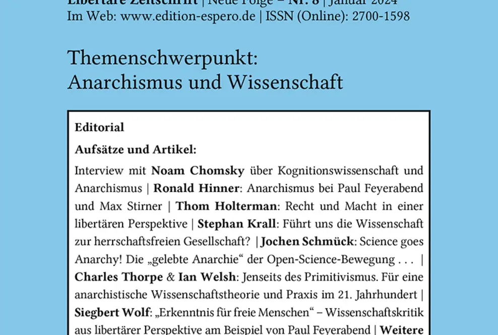 Die neue espero, Nr. 8 (Winterausgabe 2023/24), 412 Seiten, kostenlos!