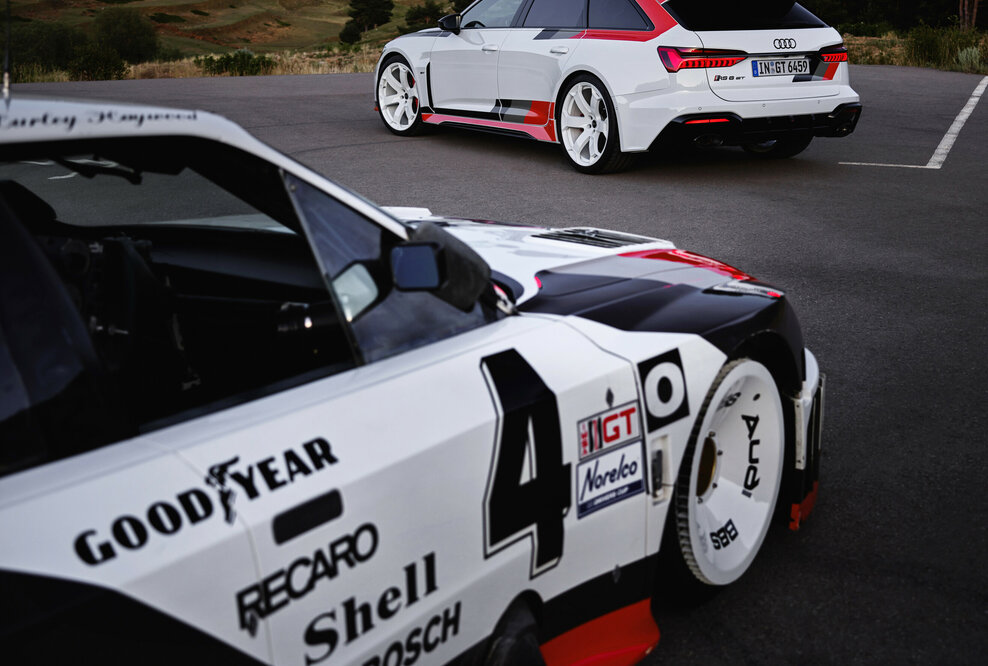Audi 90 quattro IMSA GTO, Audi RS 6 Avant GT Standaufnahme