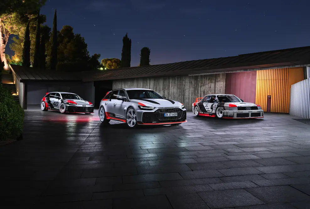 RS 6 GTO concept, Audi RS 6 Avant GT, Audi 90 quattro IMSA GTO Standaufnahme