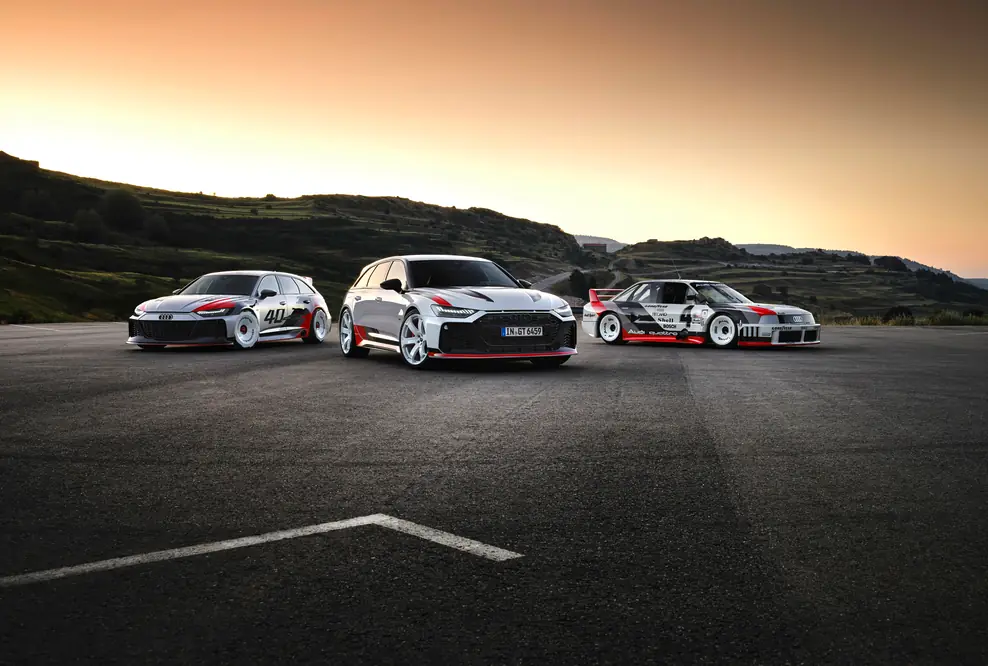 RS 6 GTO concept, Audi RS 6 Avant GT, Audi 90 quattro IMSA GTO Standaufnahme