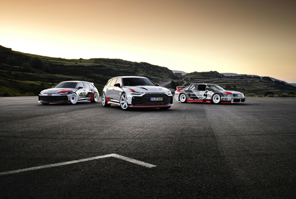 RS 6 GTO concept, Audi RS 6 Avant GT, Audi 90 quattro IMSA GTO Standaufnahme